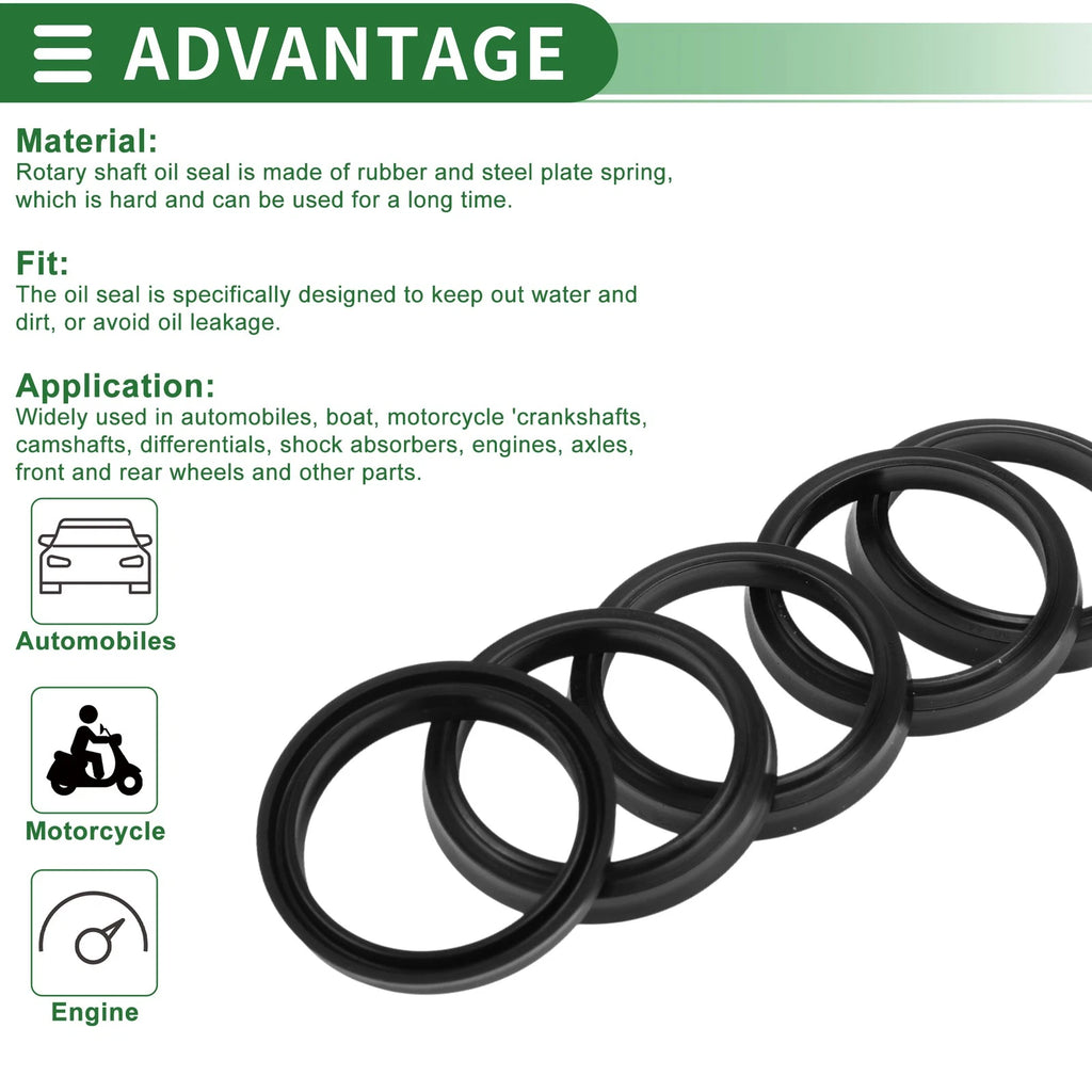 Set of 5 Oil Seal Rotary Shaft Seal NBR Rubber 36x44x5mm