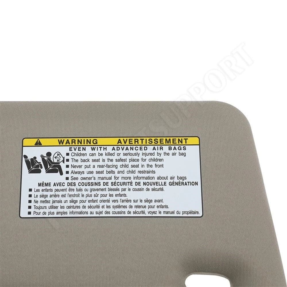 Left Driver Side Sun Visor for Toyota Camry (2007–2011) Tan Beige