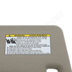 Left Driver Side Sun Visor for Toyota Camry (2007–2011) Tan Beige