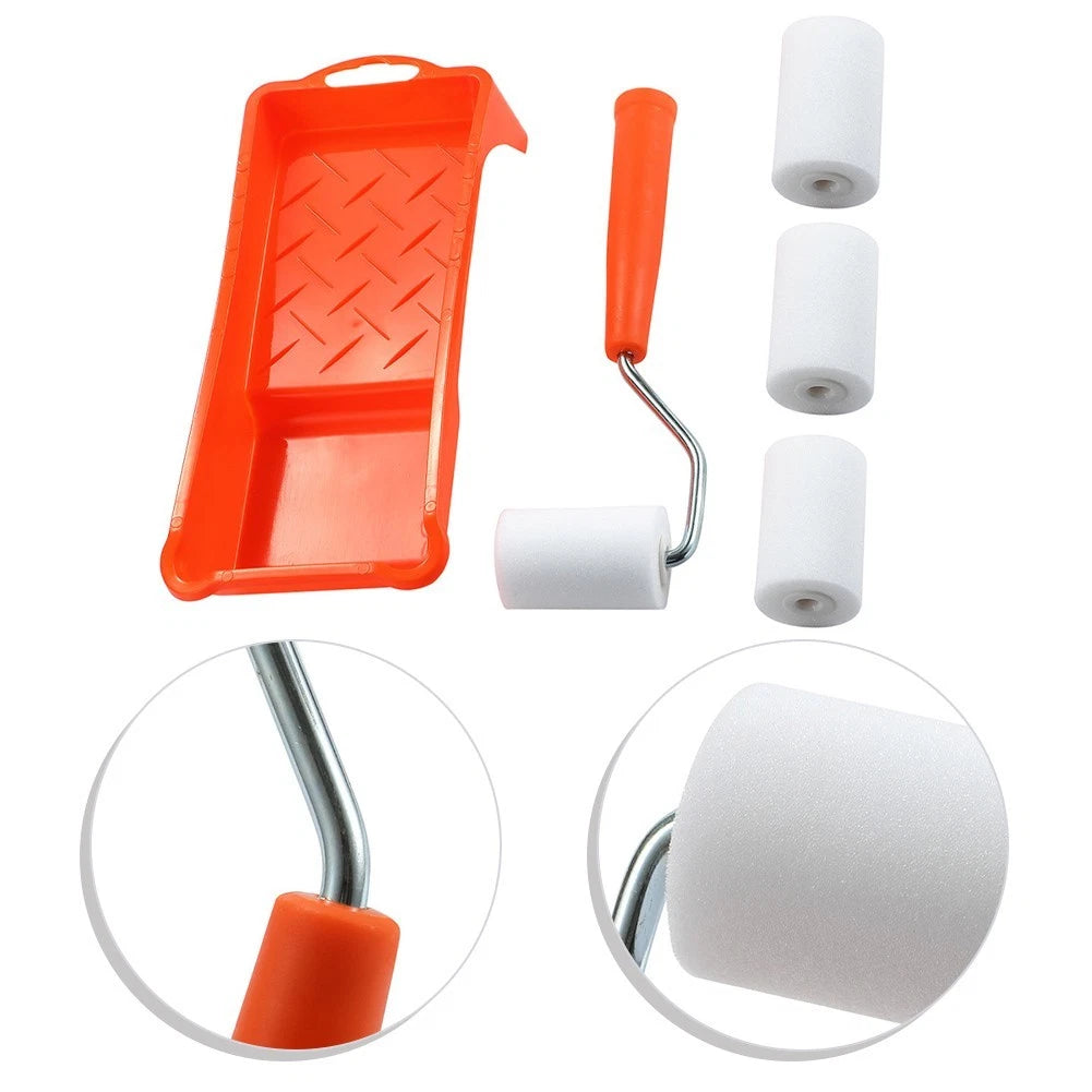 2X Foam Paint Roller Kit with Tray Liner for Automotive Painting