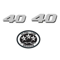 40 HP Horsepower Label Decal Sticker for Yamaha Outboard (4-Str)