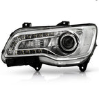 Chrome Halogen Headlight LED DRL Projector for Chrysler 300 (2015–2023)