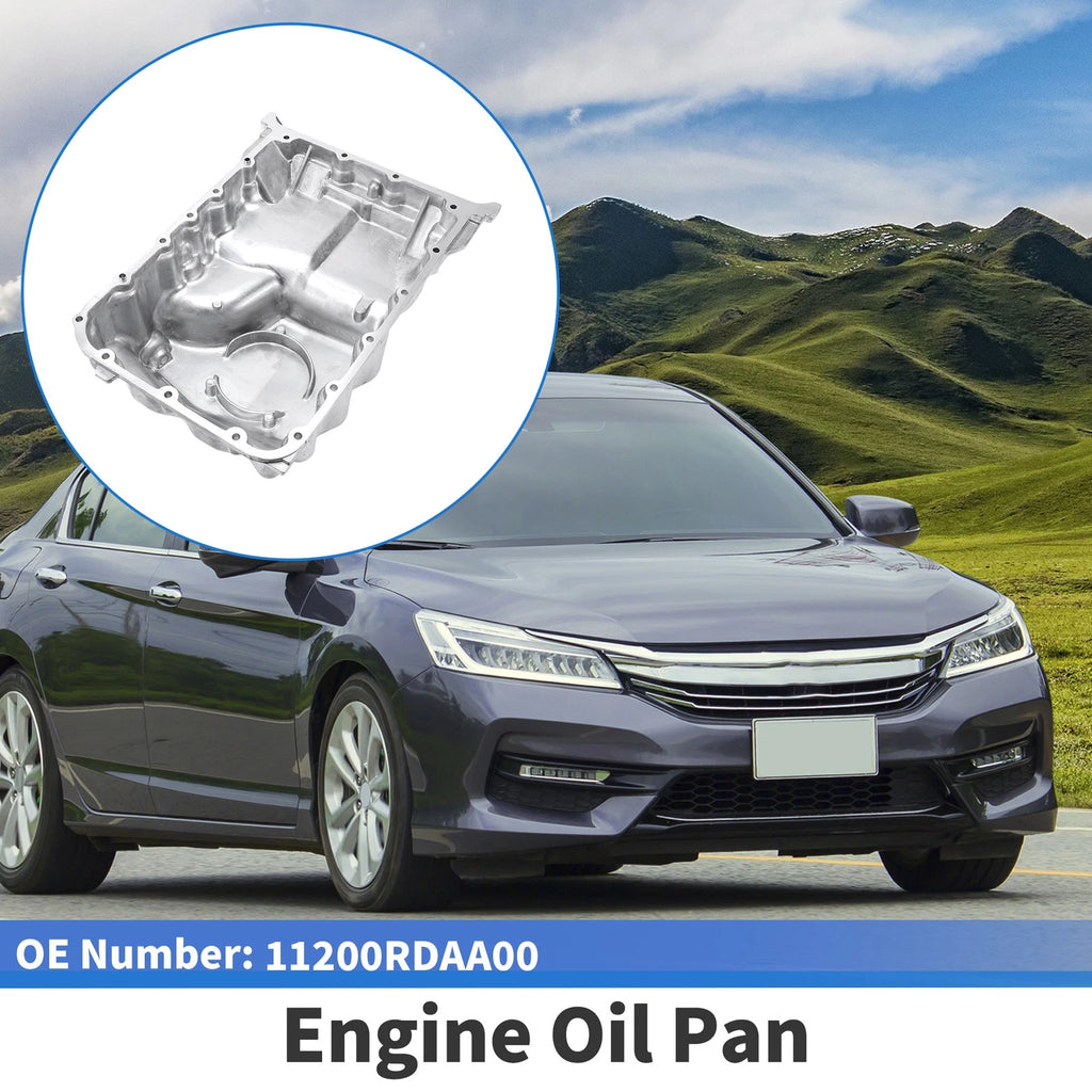 1 Pc Engine Oil Pan for Honda Accord (2003–2007) No.11200RDAA00 Aluminum