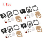 Set of 4 Carburetor Rebuild Kits for Walbro 43CC 52CC (40-5/44F-5 34F 36F 139F)