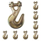 Set of 8 Clevis Grab Hooks for Flatbed Truck Trailer