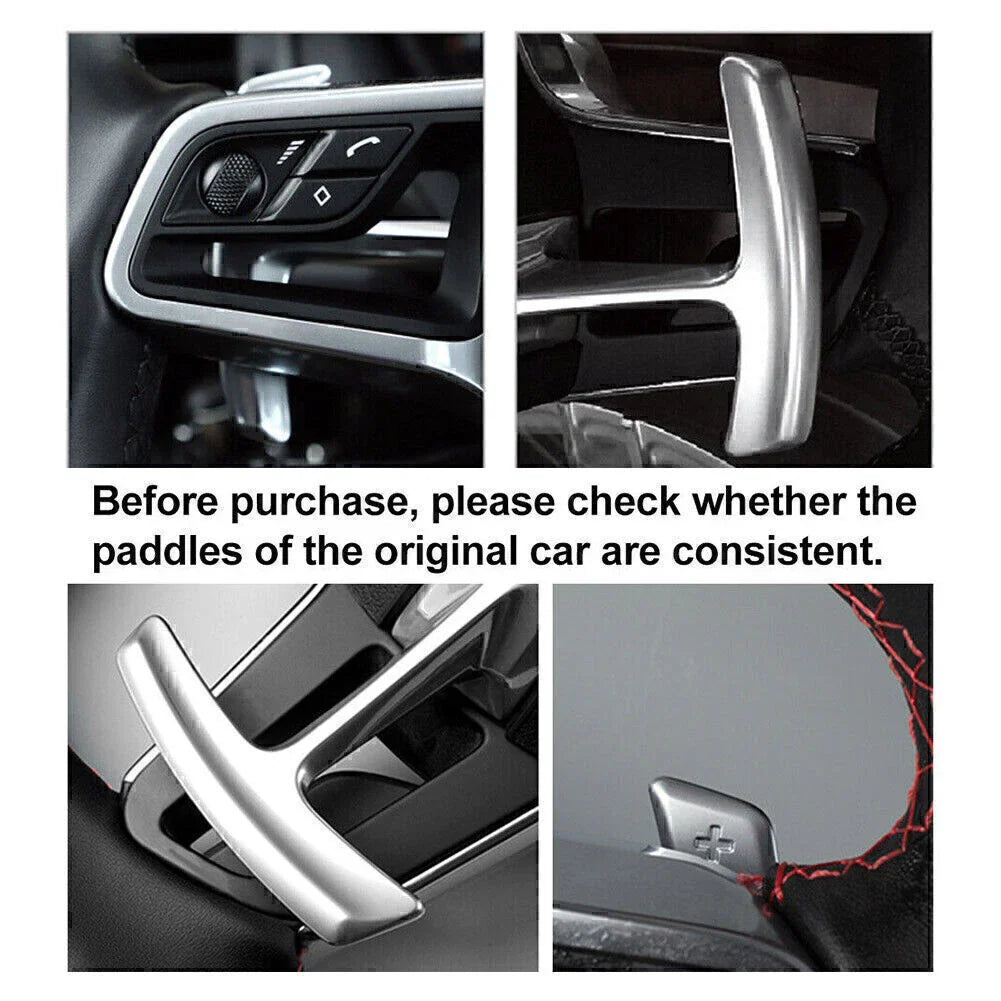 Steering Wheel Shift Paddle Extensions for Porsche Panamera, Macan (2010-2023)
