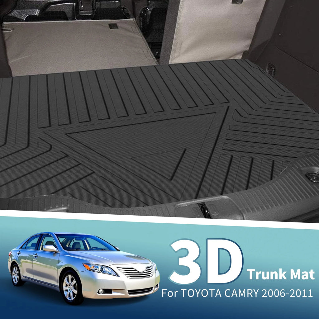 Flat Face Cargo Liner Rear Trunk Mat for Toyota Camry (2006–2011) TPE