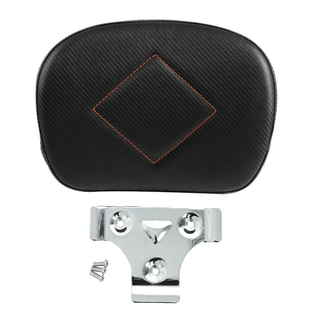 Black Rear Passenger Backrest Pad for Harley Touring Road Electra Glide (2009-2023)