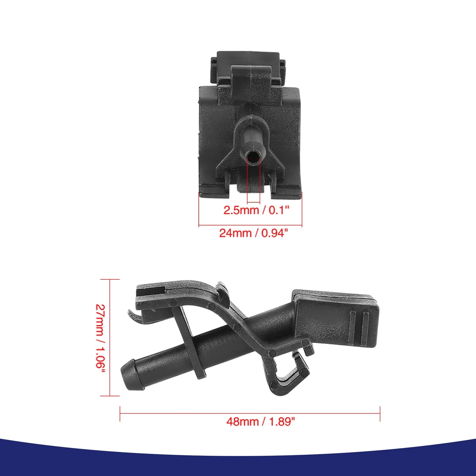 Set of 2 Windshield Washer Nozzle Jet Spray for Toyota Corolla  85381-12300