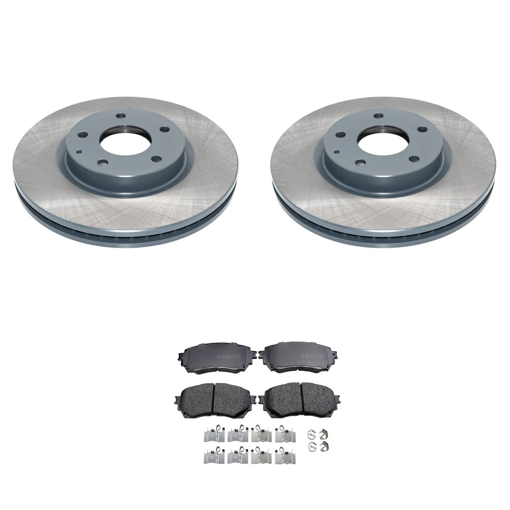 DuraGo Front Rotors & Akebono ProACT Ceramic Brake Pads for Mazda 6 (2014–2018)