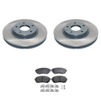 DuraGo Front Rotors & Akebono ProACT Ceramic Brake Pads for Mazda 6 (2014–2018)