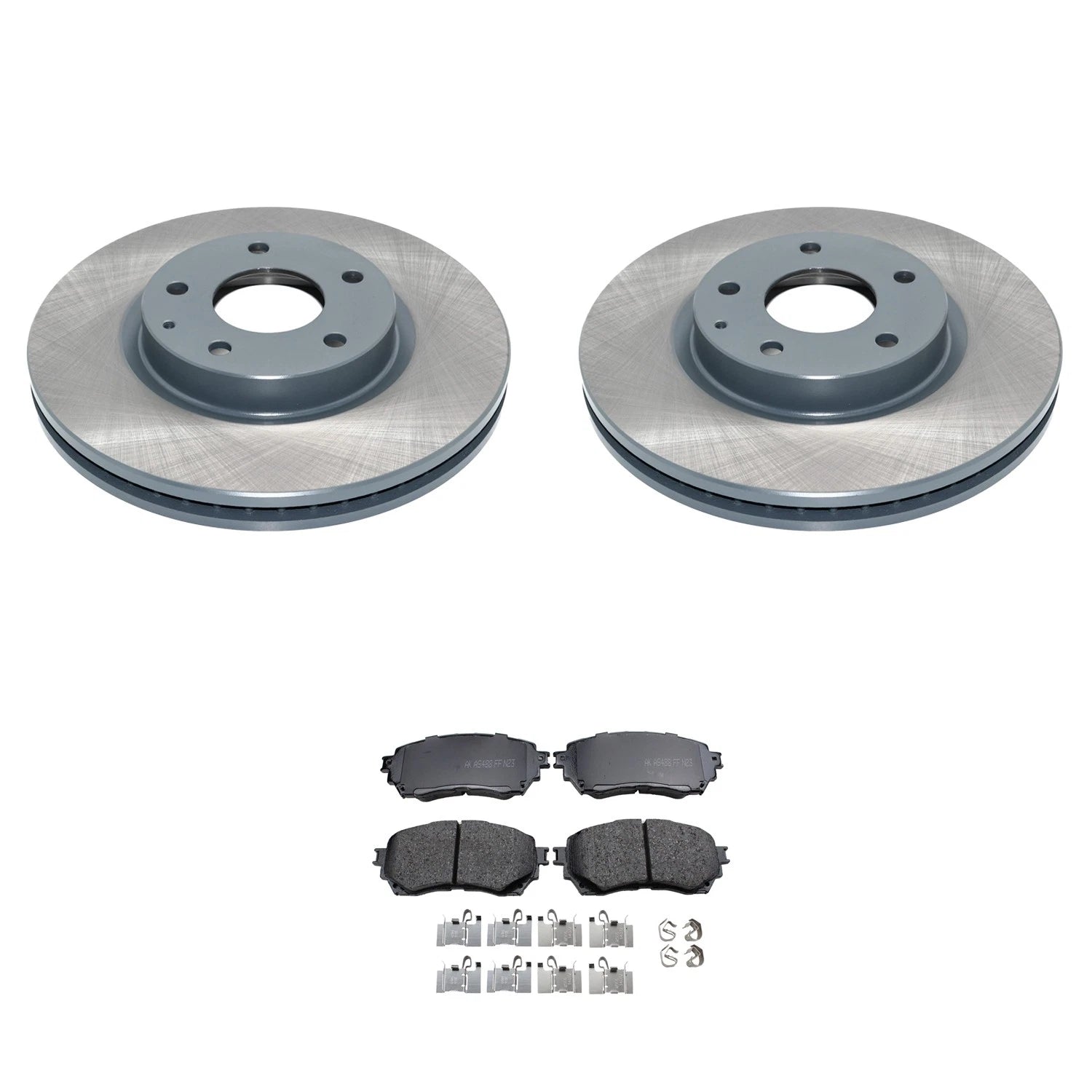 DuraGo Front Rotors & Akebono ProACT Ceramic Brake Pads for Mazda 6 (2014–2018)