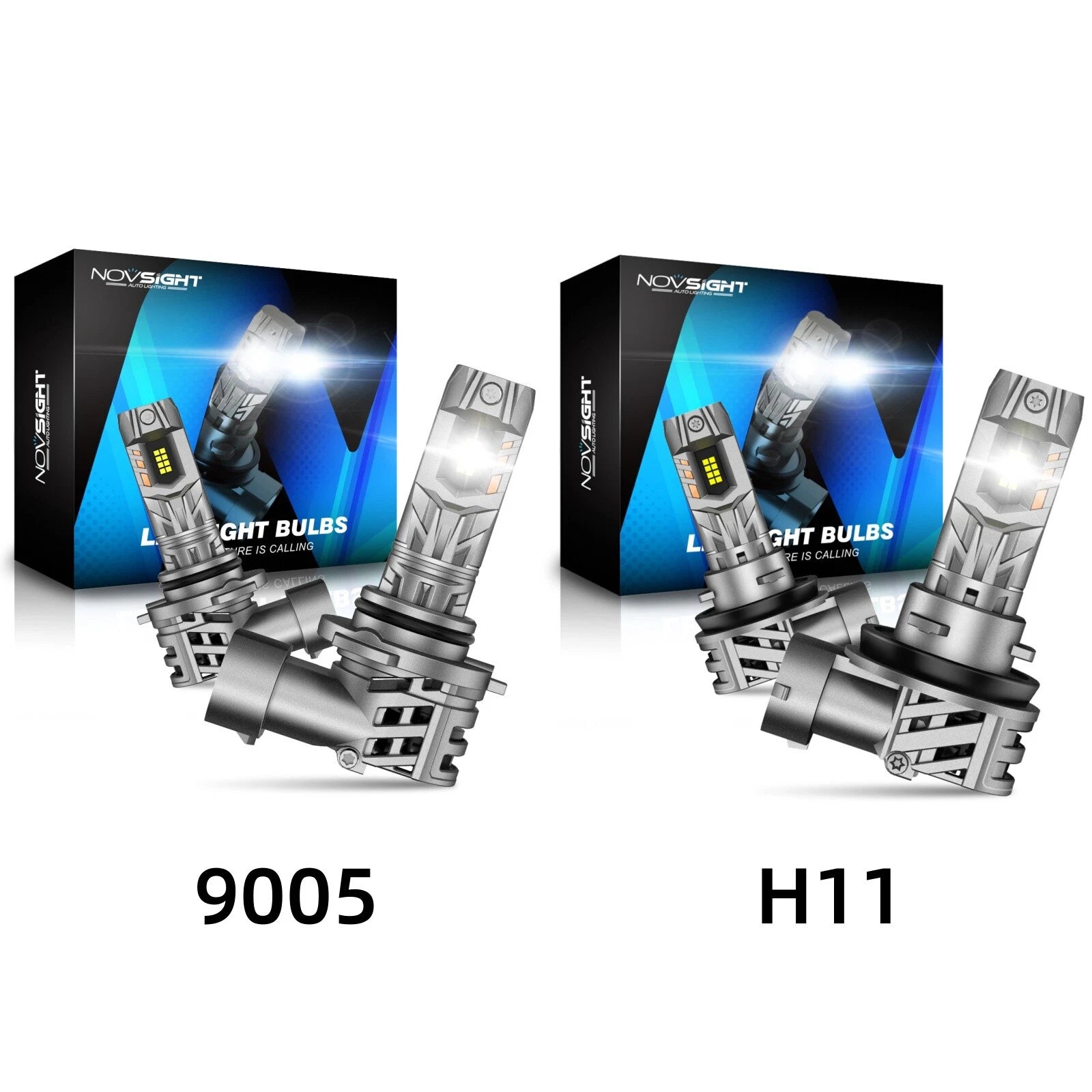 Set of 2 9005 H11 LED Headlight Bulbs for Toyota Camry (2007–2017)