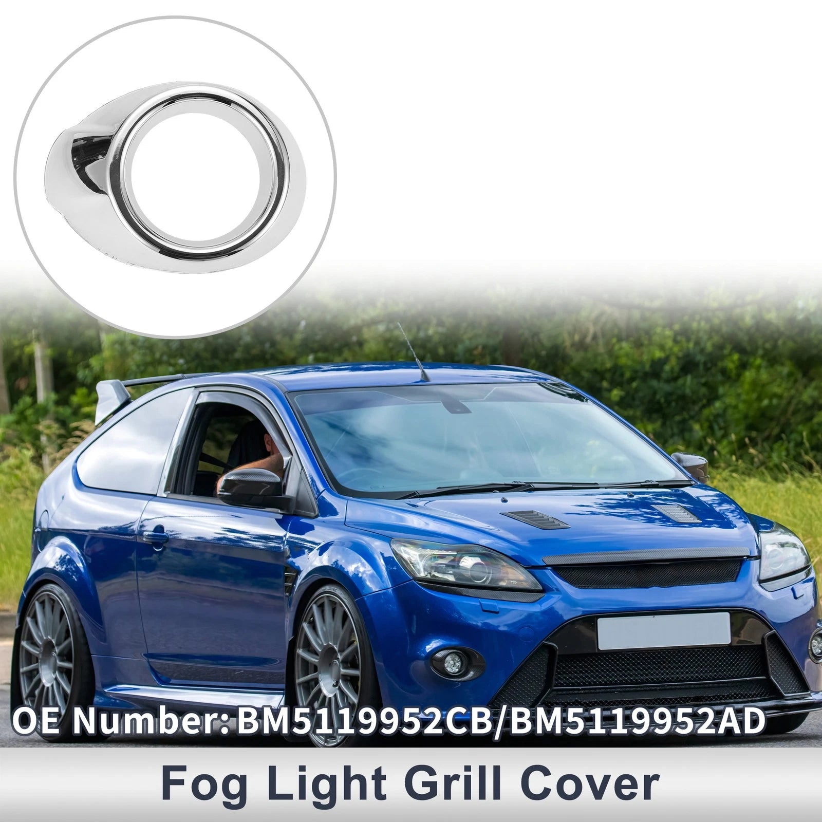 1 Pc Fog Light Grill for Ford Focus (2012–2014) No.BM5119952CB