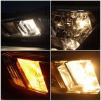 Replacement Headlight for Nissan Versa (2020-2021) Left Chrome Halogen Clear