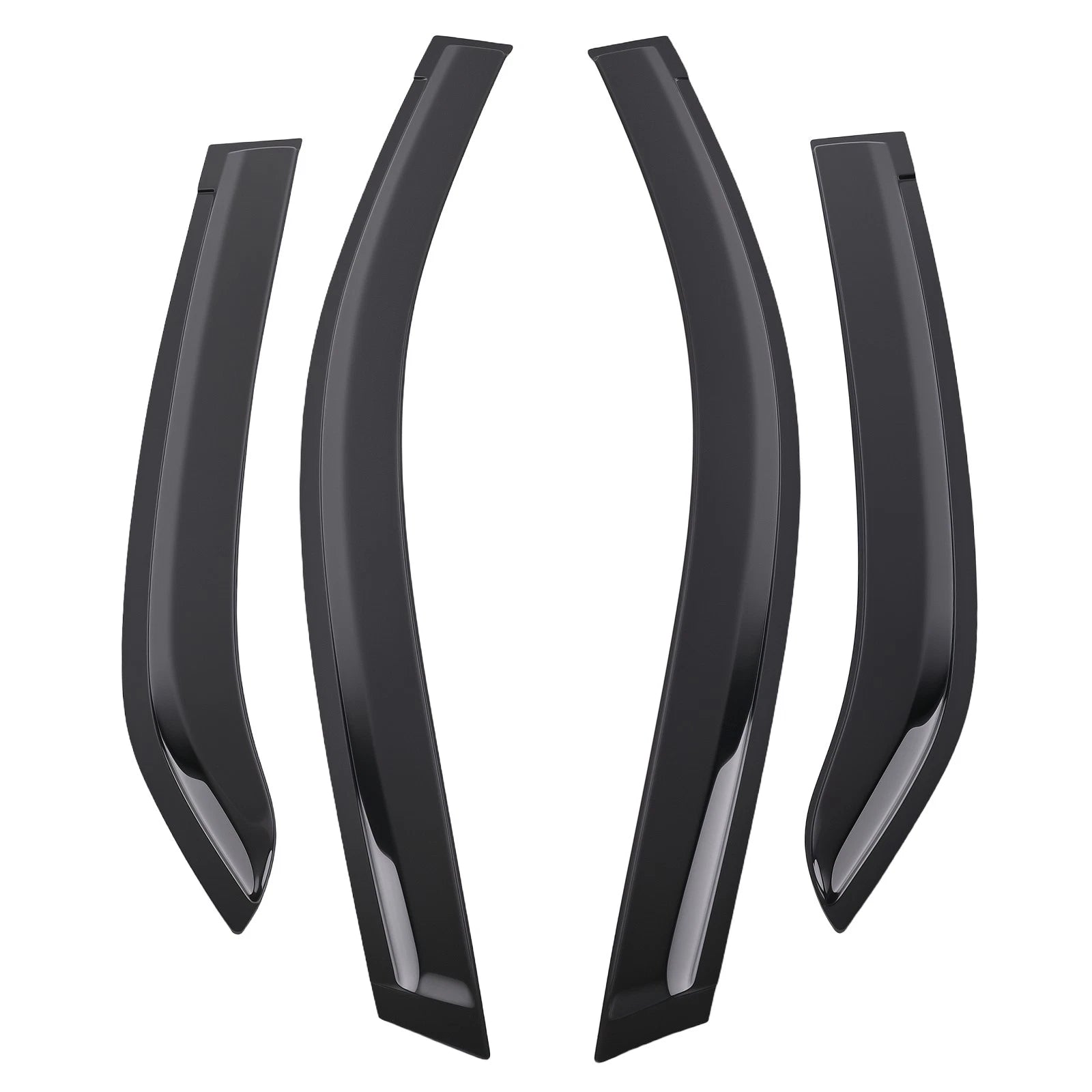 Set of 4 Window Visors for Toyota Corolla (2014–2019) Black