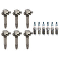 Set of 6 Ignition Coils & Iridium Spark Plugs for Ford Lincoln (3.5L)