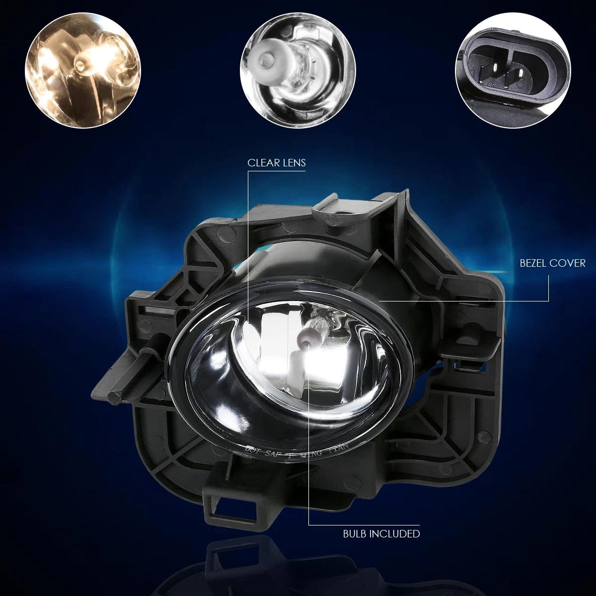 Bumper Fog Lights with Switch & Bulb for Nissan Altima (2007–2009)