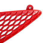 Set of 3 Red Hood Bezel Insert Trims for Dodge Charger (2015–2020)