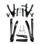 Set of 2 Front & Rear Footrests Foot Pegs for Yamaha YZF R1 (2004–2006)