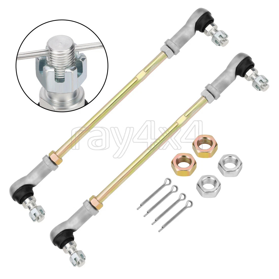 Set of 2 Tie Rod Ends for Honda Rancher 350 400 (2000–2007)