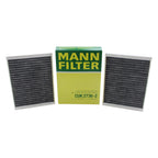 Set of 2 OEM Mann Charcoal Activated Cabin Air Filters for BMW E39 (1996–2003)