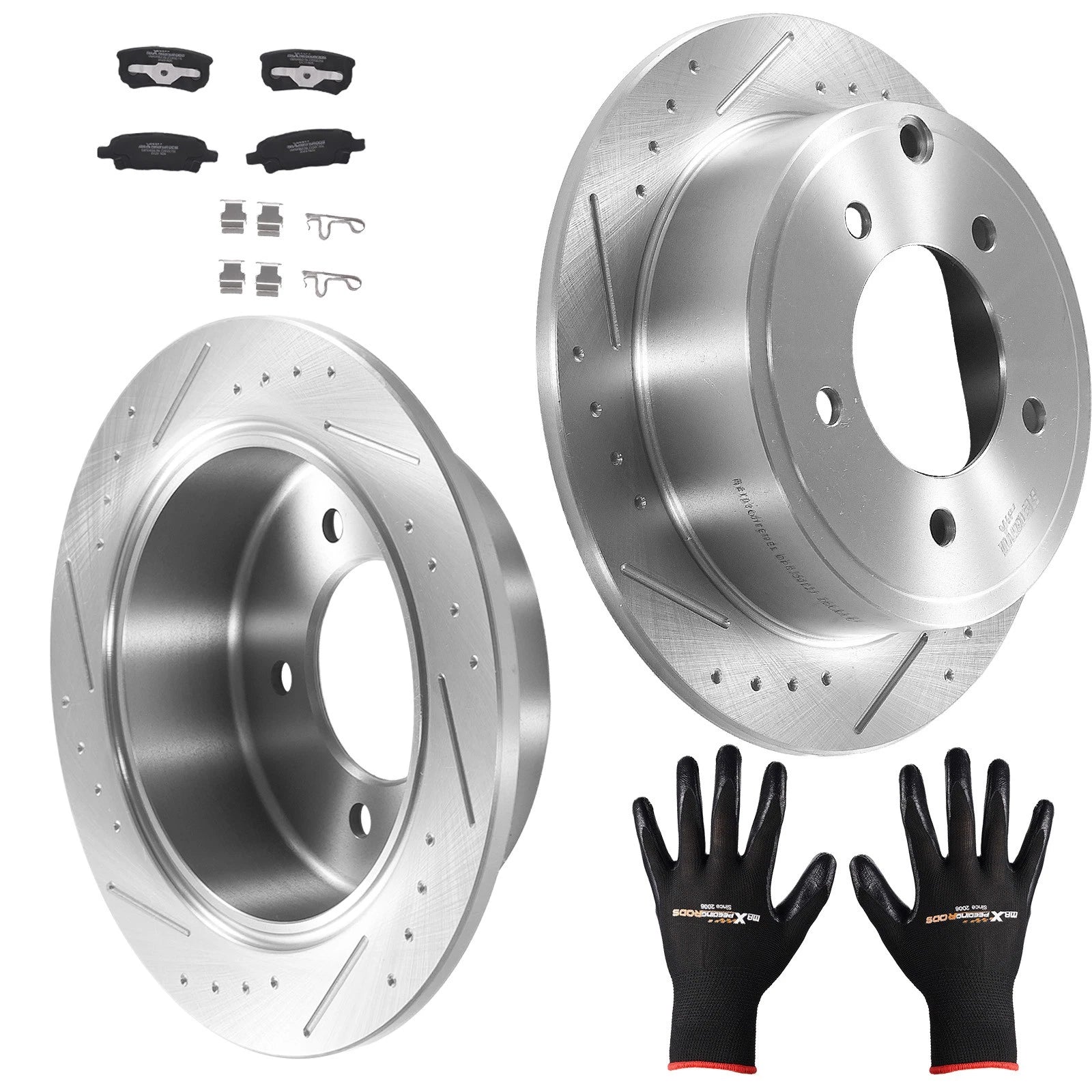 Rear Brake Rotors & Ceramic Pads Set for Chrysler 200 Sebring/Dodge Avenger (2007–2014)