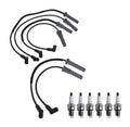 Denso 7mm Wire Set & 6 Double Platinum Spark Plugs for Chrysler Dodge V6