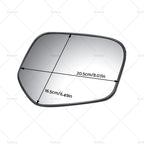 Mirror Glass w/ Back Plate for Mitsubishi Triton (2006–2015) Front Right
