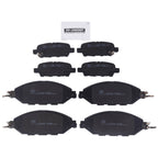 Set of 8 Ceramic Brake Pads for Nissan Pathfinder Murano QX60 (2013–2020)
