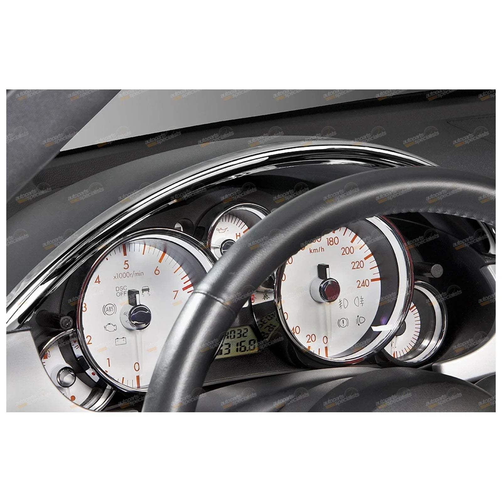 I.L.Motorsport Instrument Cluster Hood Lip Chrome for Mazda MX-5 NC