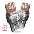 Set of 2 7443 7440 LED Strobe Brake Light Bulbs for Universal Fit (LED)