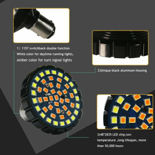 Switchback 1157 Turn Signal and Parking Light Bulbs for Harley Davidson