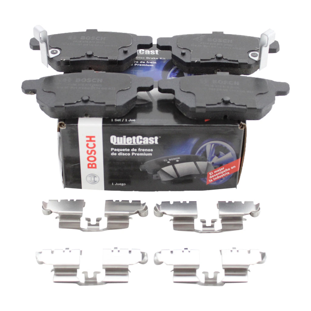 Set of 4 Bosch QuietCast Rear Ceramic Brake Pads for CT200h Vibe tC xB Corolla Prius (2011–2015)