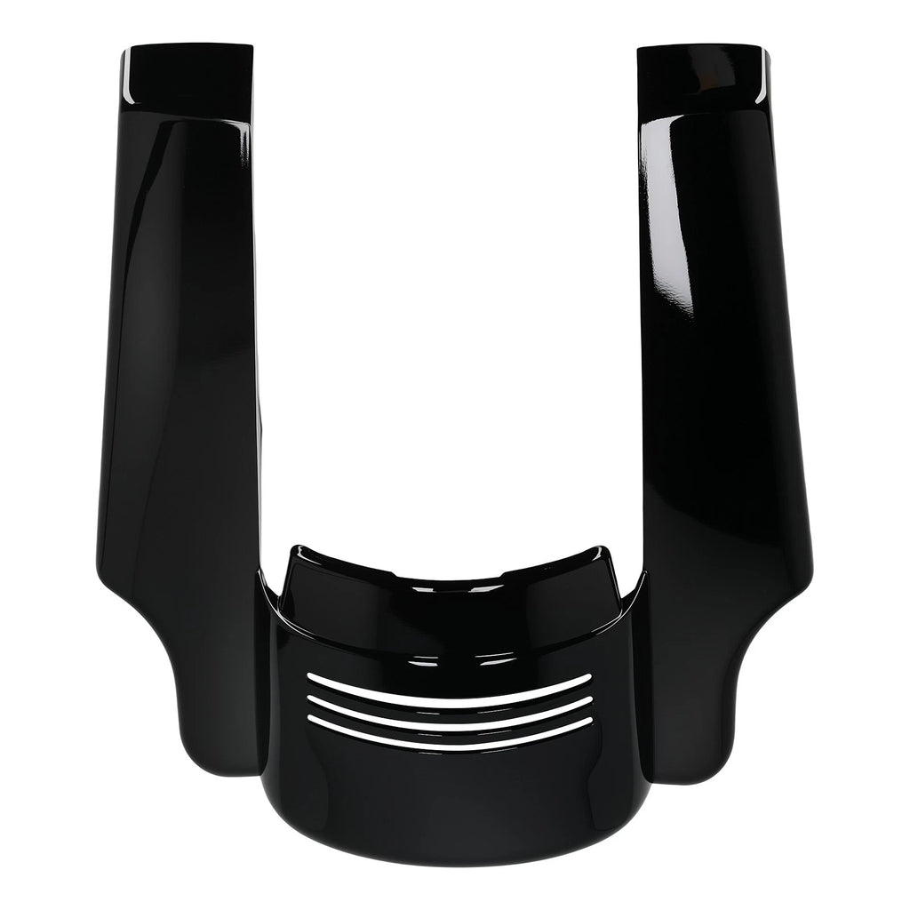 5" Stretched Rear Fender for Harley Touring (2014–2023) Tri-Bar Lights Black