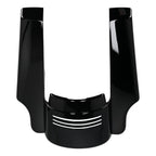 5" Stretched Rear Fender for Harley Touring (2014–2023) Tri-Bar Lights Black