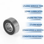 MR115-2RS Deep Groove Ball Bearing for Scooter Skateboard Wheel (5x11x4mm)
