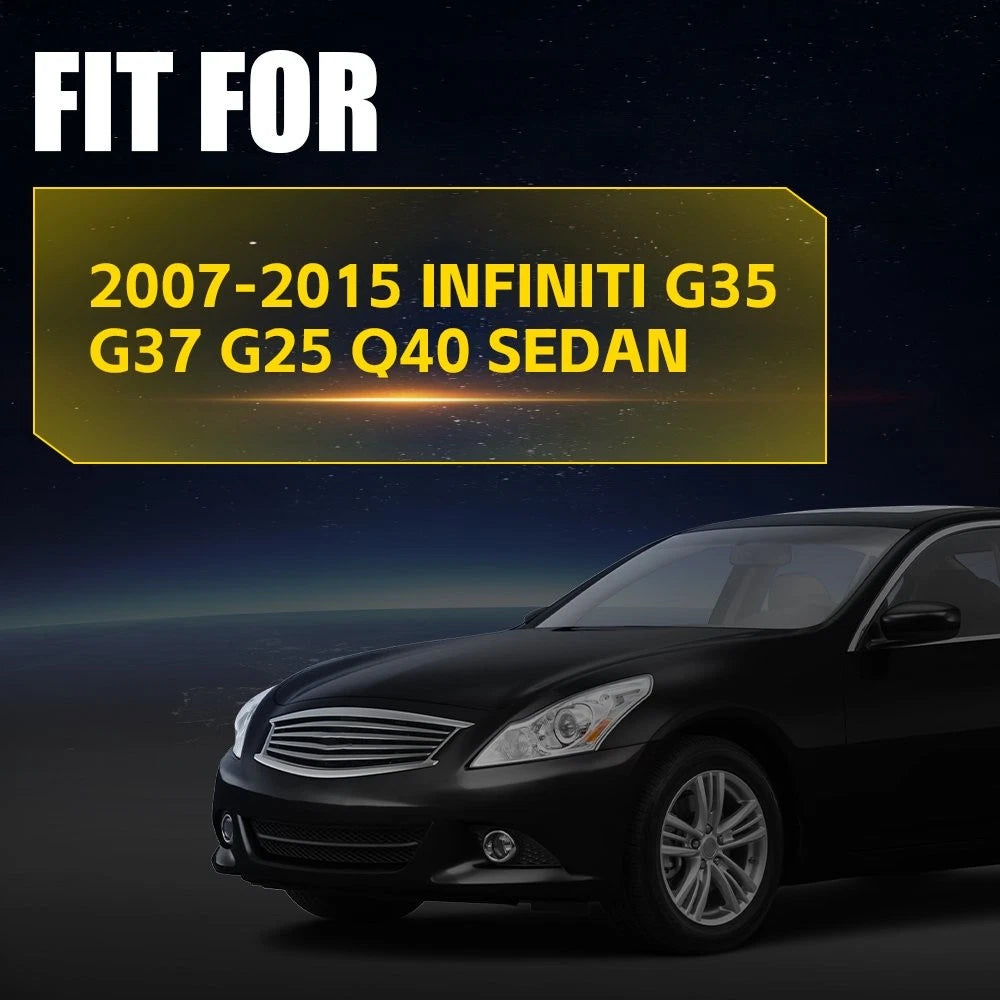 2X Front Bumper Cover Stiffener Bracket for Infiniti G37 G25 Q40 (2007–2015)