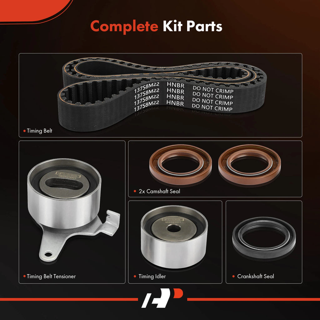 6X Timing Belt Kit for Kia Rio (2001–2005) 1.5L 1.6L