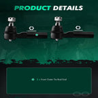 2X Front Outer Tie Rod End Kit for Isuzu I-350 (2006)