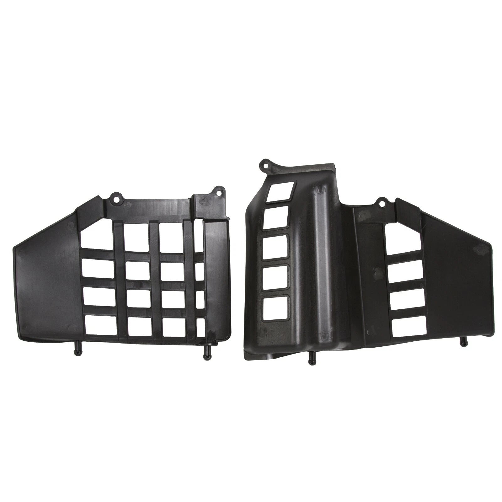 Set of 2 Heel Guard Footrests with Black Nerf Bars for Yamaha Banshee (1987–2006)
