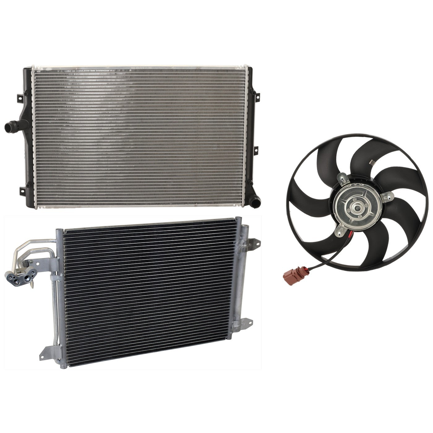A/C Condenser for VW Golf R, Audi A3, Jetta, TT, GTI (2006–2009)