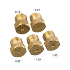Set of 5 Natural Gas Jets Nozzles Injectors for Cooktop