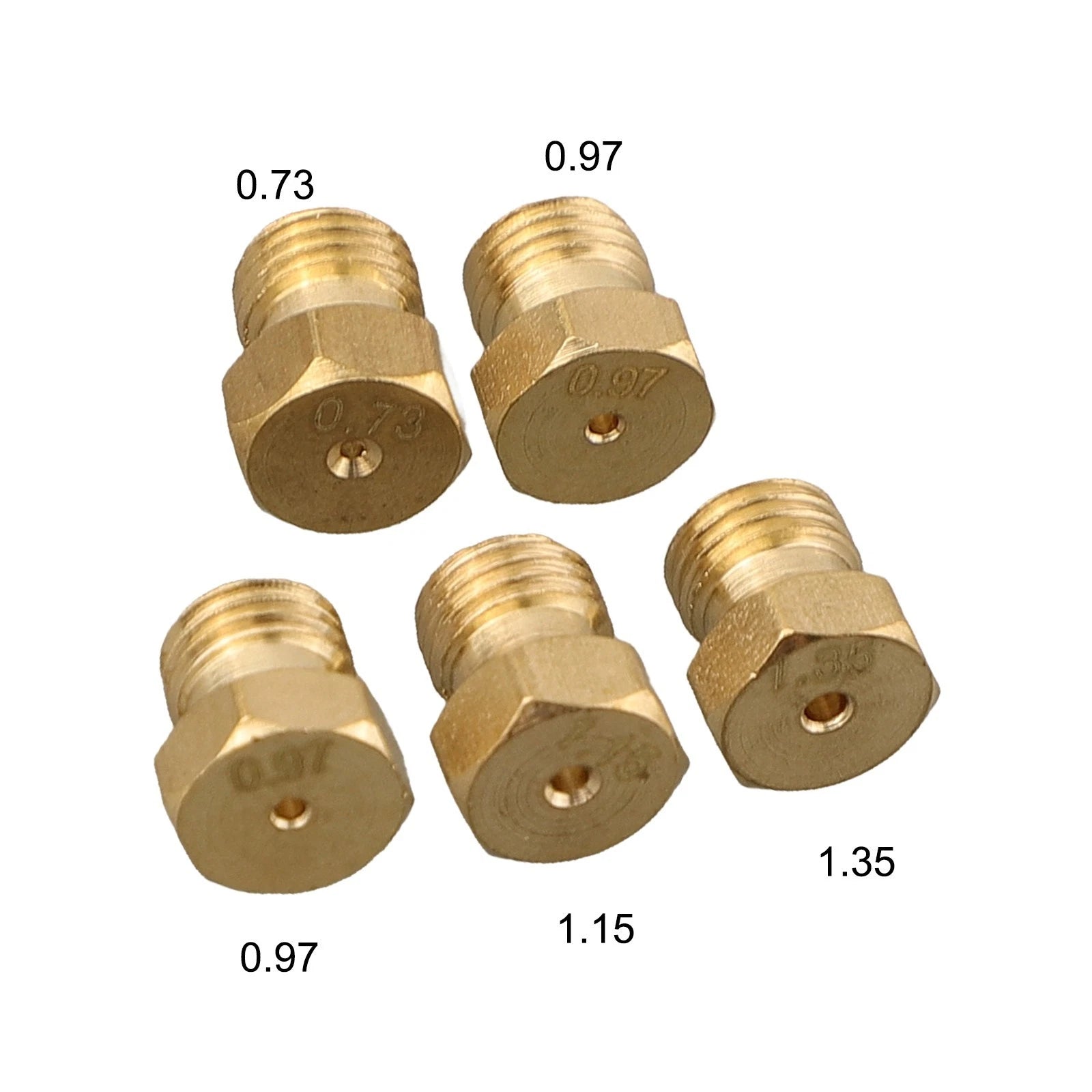 Set of 5 Natural Gas Jets Nozzles Injectors for Cooktop
