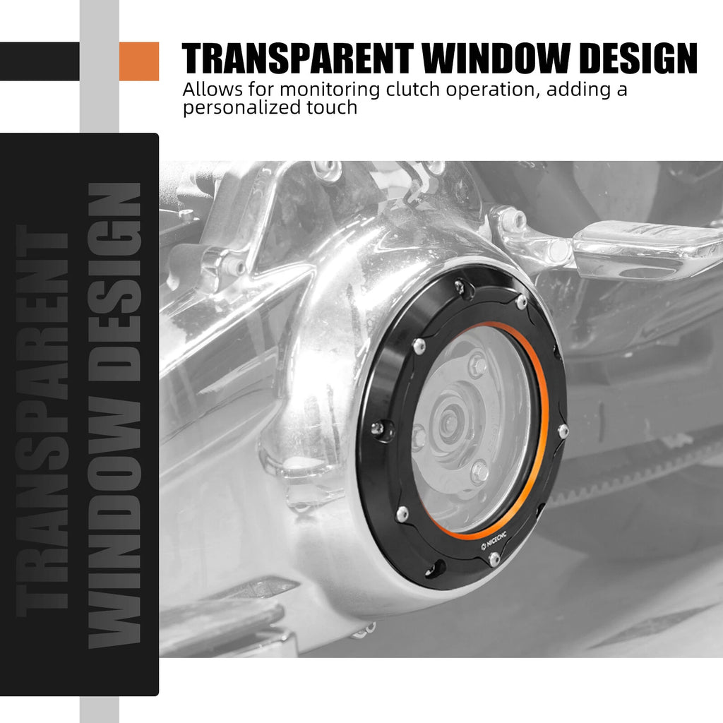 Clear Derby Clutch Cover Guard for Harley Road King Special FLHRXS (2017–2025)