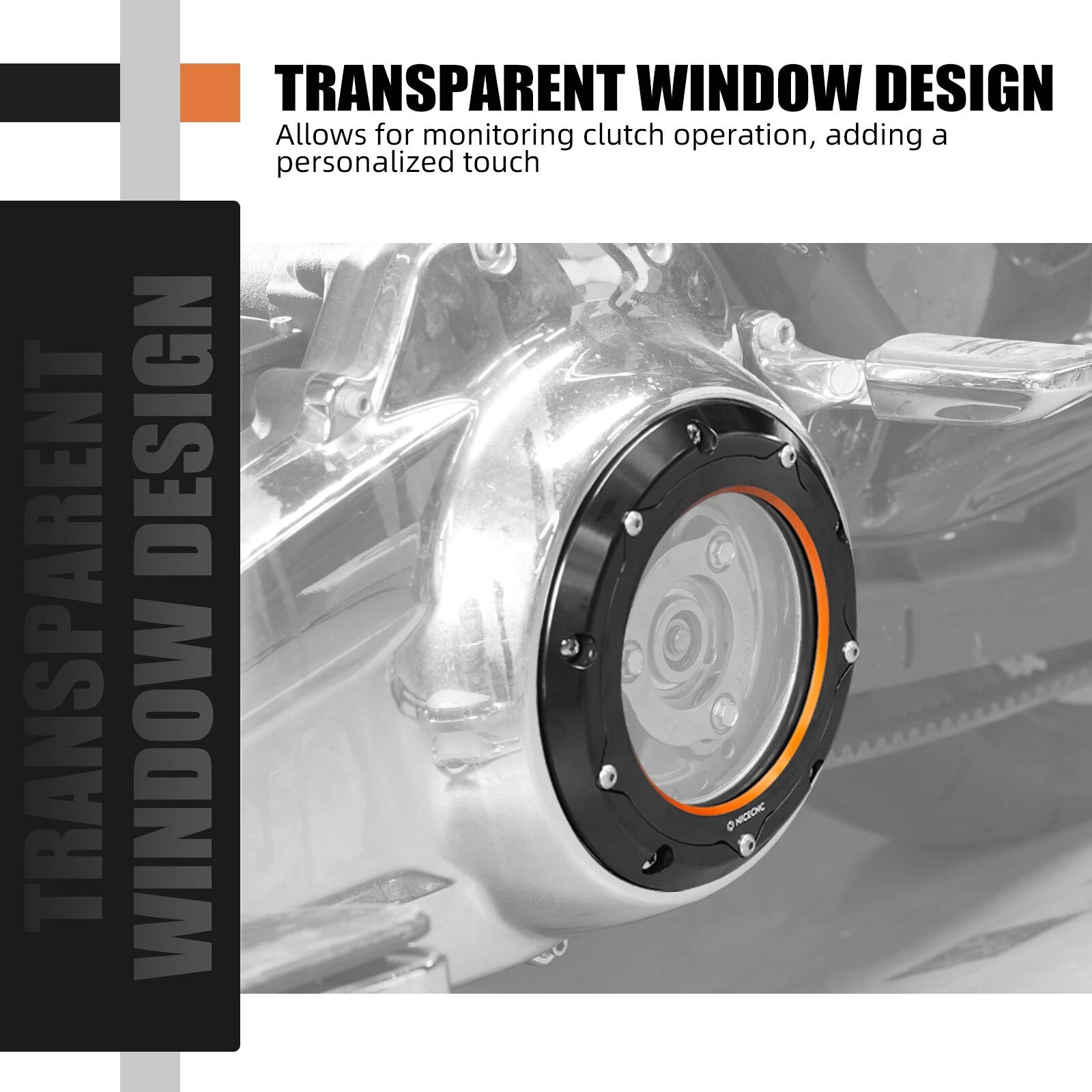 Clear Derby Clutch Cover Guard for Harley Road King Special FLHRXS (2017–2025)