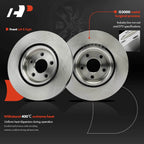 Front Disc Brake Rotors & Ceramic Pads for Chevy HHR (2009-2010)