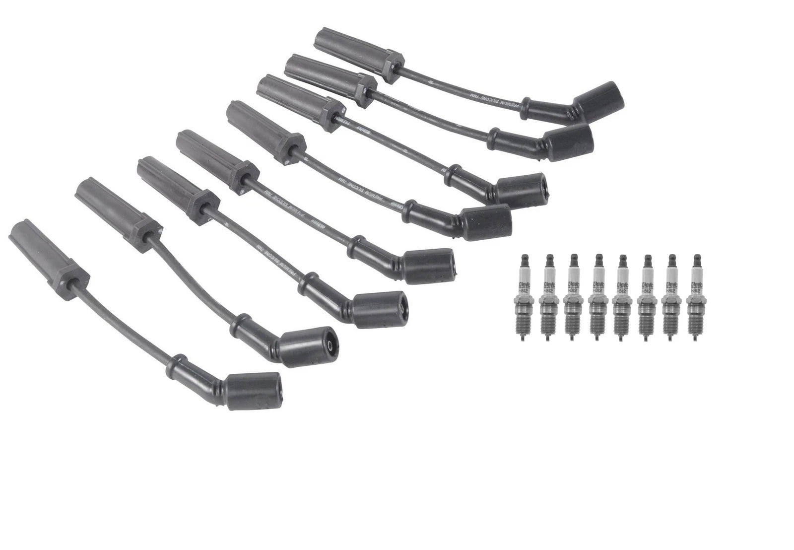 Set of 8 ACDelco Platinum Spark Plugs & Ignition Wire Set for Chevy 7.0 V8