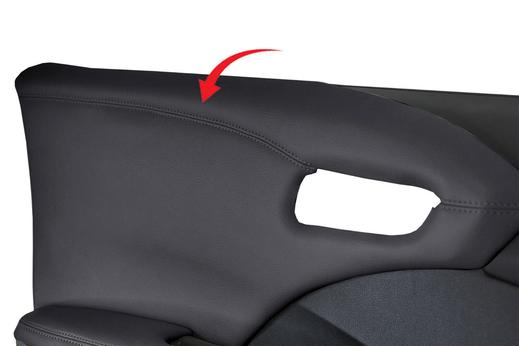 Leather Door Panel Cover for Acura RDX (2013–2018) Black