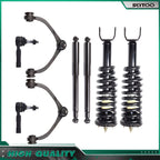 Set of 4 Front Struts & Rear Shocks Upper Control Arm Kit for Dakota Raider (2005–2009)